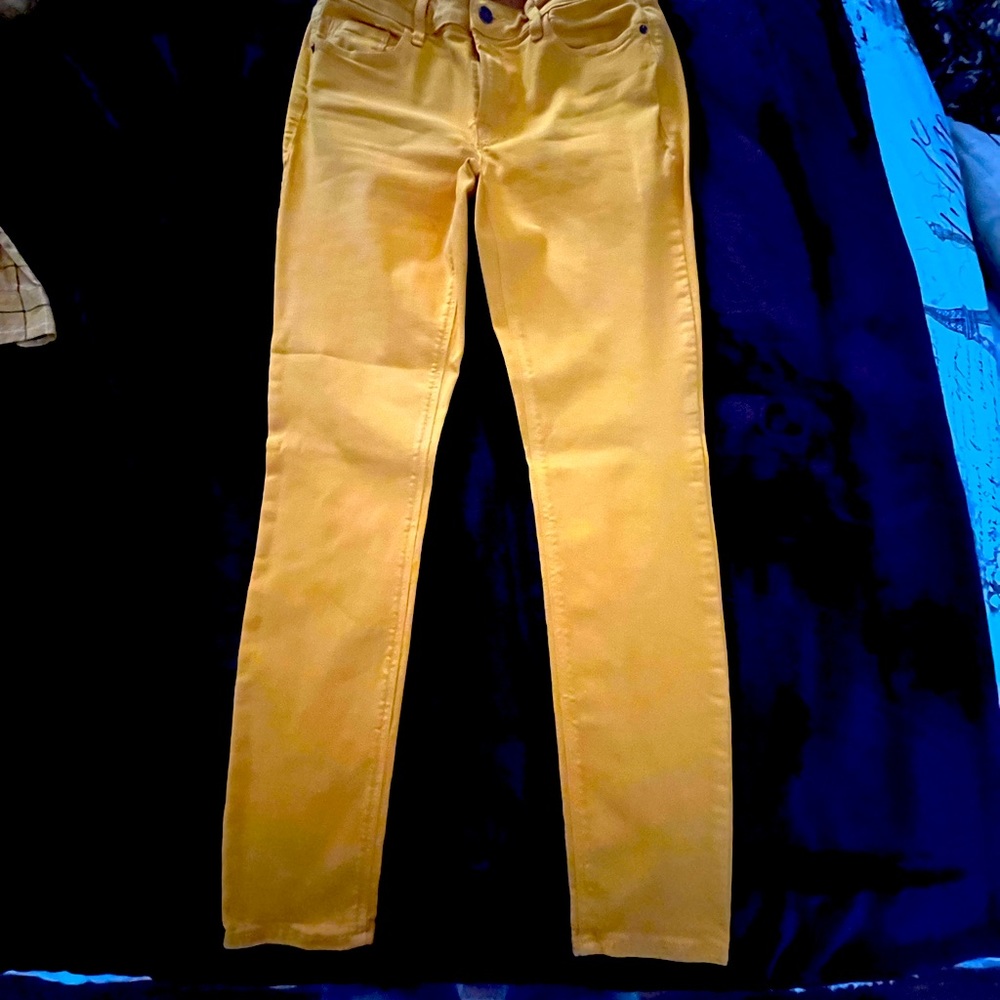 Old Navy RockStar golden yellow pants